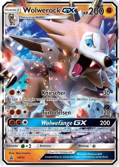 Pokémon-Karte Wolwerock GX SM14