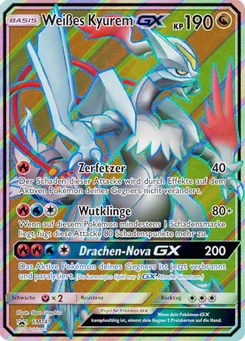 Pokémon-Karte Weißes Kyurem GX SM141
