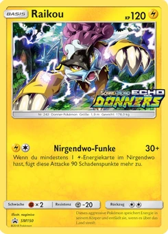 Pokémon-Karte Raikou SM150