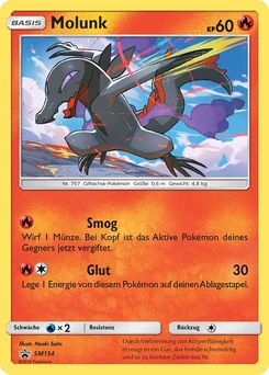 Pokémon-Karte Molunk SM154