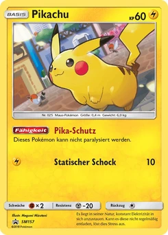 Pokémon-Karte Pikachu SM157