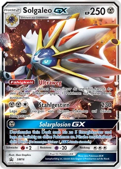 Pokémon-Karte Solgaleo GX SM16