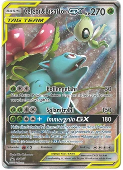 Pokémon-Karte Celebi & Bisaflor GX SM167