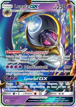 Pokémon-Karte Lunala GX SM17