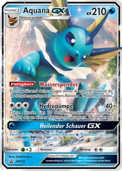 Pokémon-Karte Aquana GX SM172