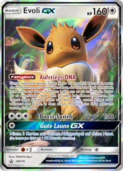 Pokémon-Karte Evoli GX SM176