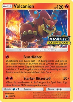Pokémon-Karte Volcanion SM179