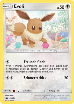 Pokémon-Karte Evoli SM184
