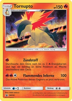 Pokémon-Karte Tornupto SM185