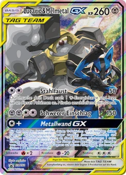 Pokémon-Karte Lucario & Melmetal GX SM192