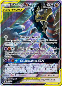 Pokémon-Karte Knakrack & Giratina GX SM193