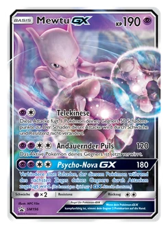 Pokémon-Karte Mewtu GX SM196