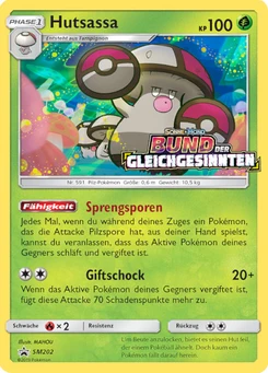 Pokémon-Karte Hutsassa SM202