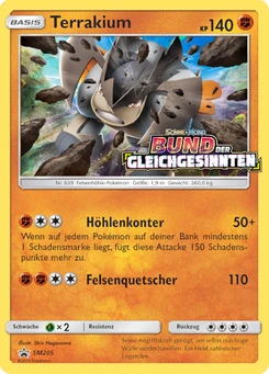 Pokémon-Karte Terrakium SM205