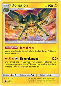 Pokémon-Karte Donarion SM208