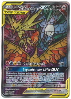 Pokémon-Karte Lavados & Zapdos & Arktos GX SM210
