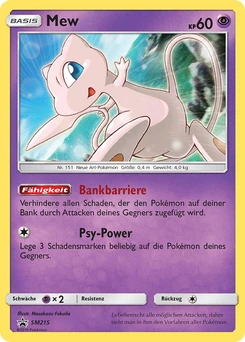 Pokémon-Karte Mew SM215