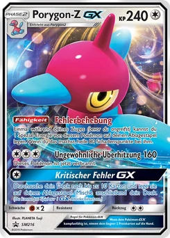 Pokémon-Karte Porygon-Z GX SM216