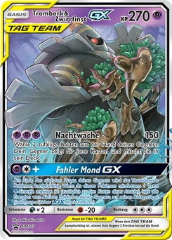 Pokémon-Karte Trombork & Zwirrfinst GX SM217