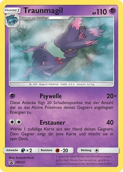 Pokémon-Karte Traunmagil SM222