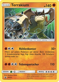 Pokémon-Karte Terrakium SM223