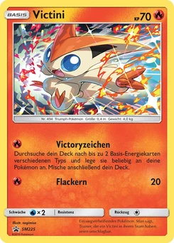 Pokémon-Karte Victini SM225