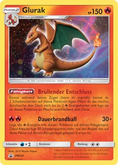 Pokémon-Karte Glurak SM226