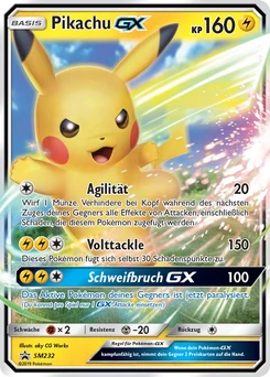 Pokémon-Karte Pikachu GX SM232