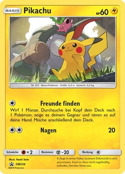 Pokémon-Karte Pikachu SM234
