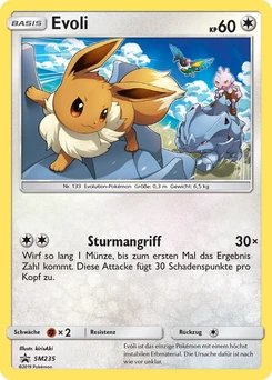 Pokémon-Karte Evoli SM235
