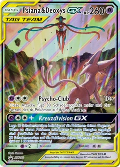 Pokémon-Karte Psiana & Deoxys GX SM240