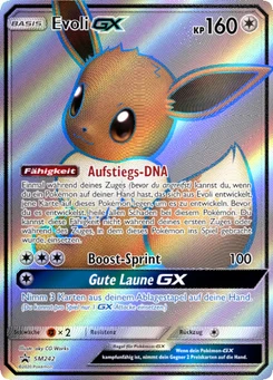 Pokémon-Karte Evoli GX SM242