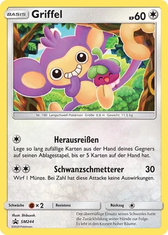 Pokémon-Karte Griffel SM244