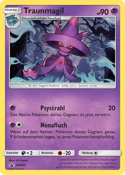 Pokémon-Karte Traunmagil SM245