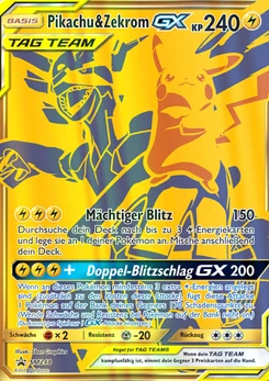Pokémon-Karte Pikachu & Zekrom GX SM248
