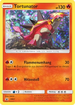 Pokémon-Karte Tortunator SM27