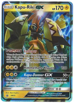 Pokémon-Karte Kapu-Riki GX SM33