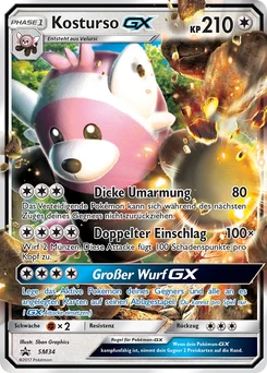 Pokémon-Karte Kosturso GX SM34