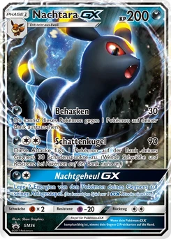 Pokémon-Karte Nachtara GX SM36