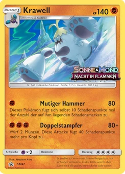 Pokémon-Karte Krawell SM47