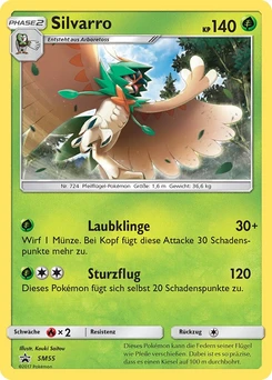 Pokémon-Karte Silvarro SM55