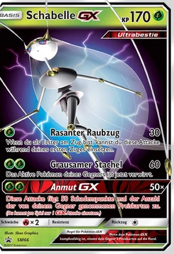 Pokémon-Karte Schabelle GX SM66