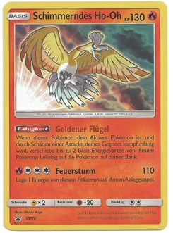 Pokémon-Karte Schimmerndes Ho-Oh SM70