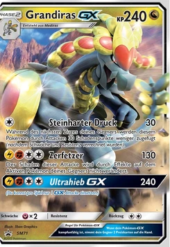 Pokémon-Karte Grandiras GX SM71