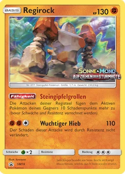 Pokémon-Karte Regirock SM74
