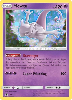 Pokémon-Karte Mewtu SM77
