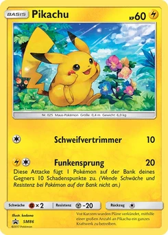 Pokémon-Karte Pikachu SM86