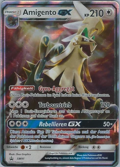Pokémon-Karte Amigento GX SM91