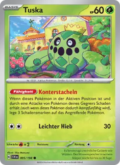 Pokémon-Karte Tuska 005/198