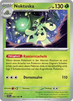 Pokémon-Karte Noktuska 006/198